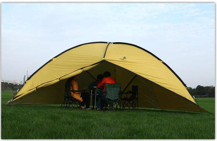 Cheap Goat Tents Camping Picnic 4.8*4.8*4.8*2m 3Side Tent Sandy Beach Sunshade Waterproof Portable Fishing Canopy Gazebos Sun Shelter   